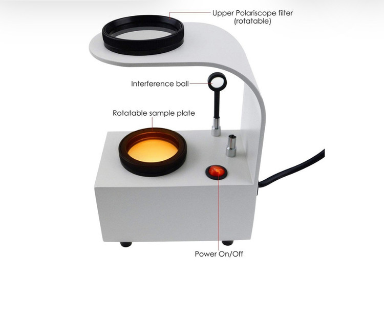 دستگاه پلاریسکوپ جهت بررسی سنگ های طبیعی و مصنوعی