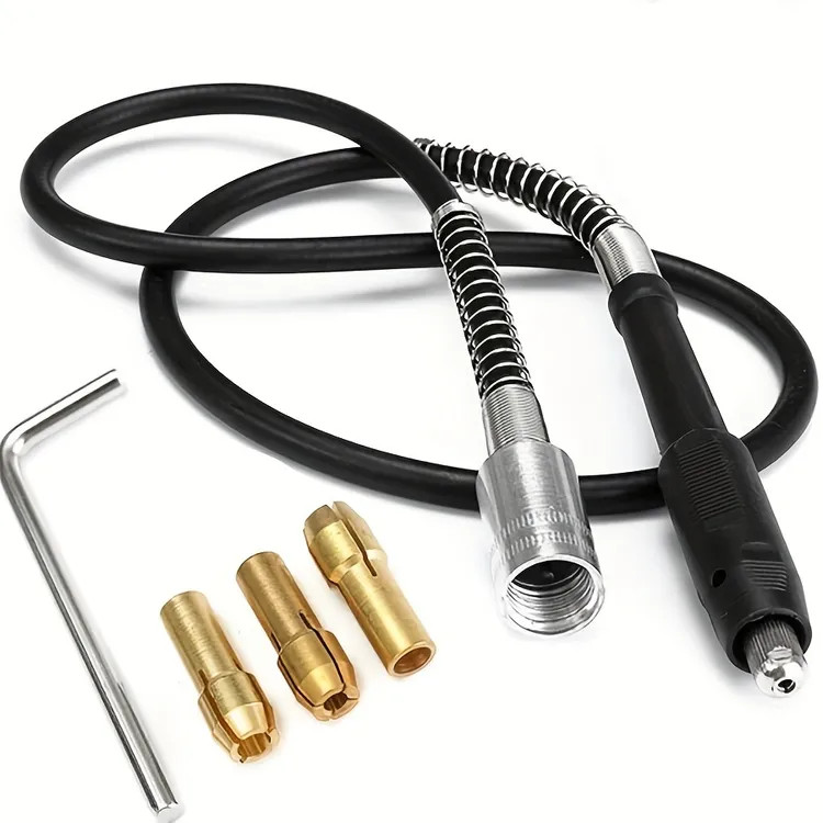 شلنگ خرطومی فرز مینیاتوری با دسته سبک و انعطاف پذیر مناسب برای حکاکی و پرداخت دقیق در صنایع دستی و جواهرسازی