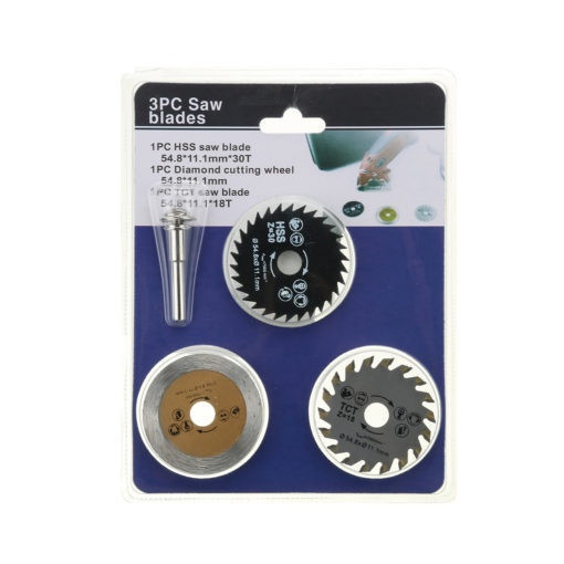 ست ۳ عددی فرز ارهای سردریلی یک مجموعه کاربردی برای برش چوب،ام دی اف،گرانیت