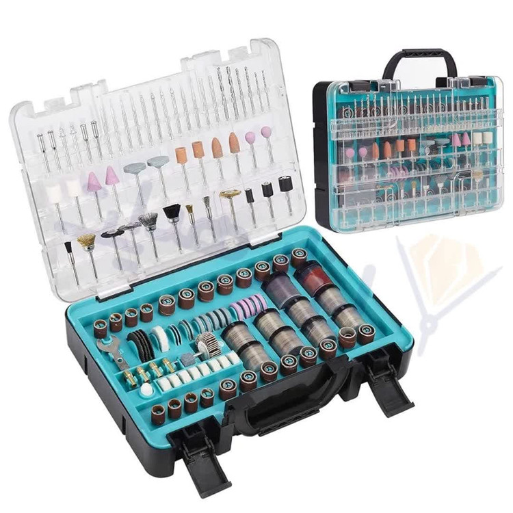 ست لوازم جانبی فرز انگشتی 392 عددی با کیف ابزار