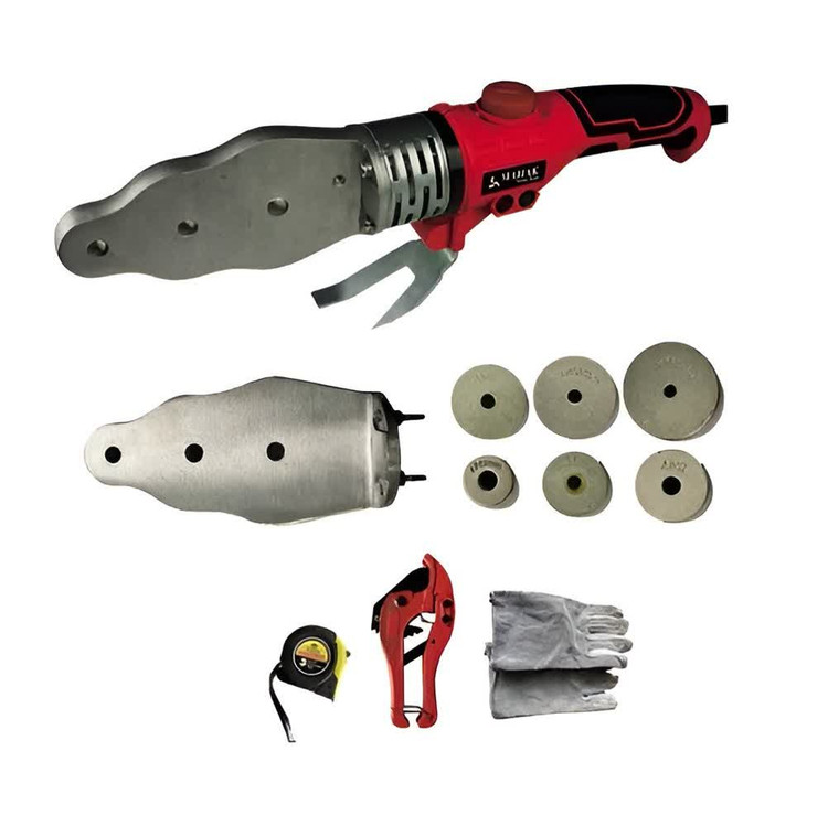 ست دستگاه جوش لوله محک مدل PW-1500 با توان 1500 وات، دارای کیف فلزی