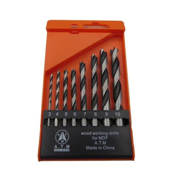 مجموعه ۸ عددی مته چوب ATM یک ست کاربردی برای سوراخ‌کاری دقیق روی چوب و MDF