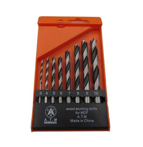 مجموعه ۸ عددی مته چوب ATM یک ست کاربردی برای سوراخکاری دقیق روی چوب و MDF