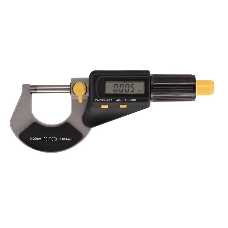 میکرومتر دیجیتال خارج سنج اسیمتو با نمایشگر LCD